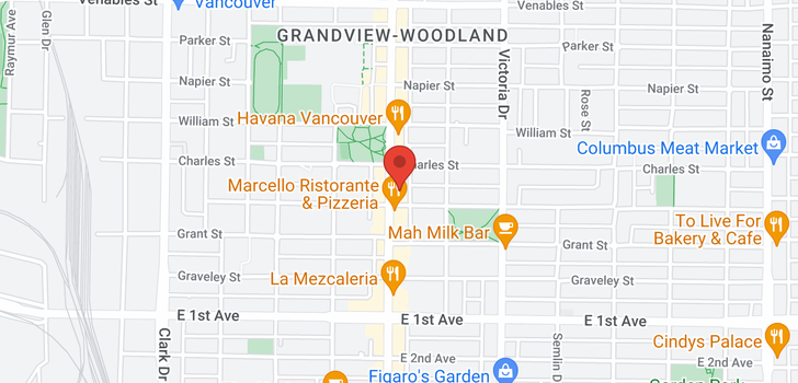 map of 1344 COMMERCIAL DRIVE